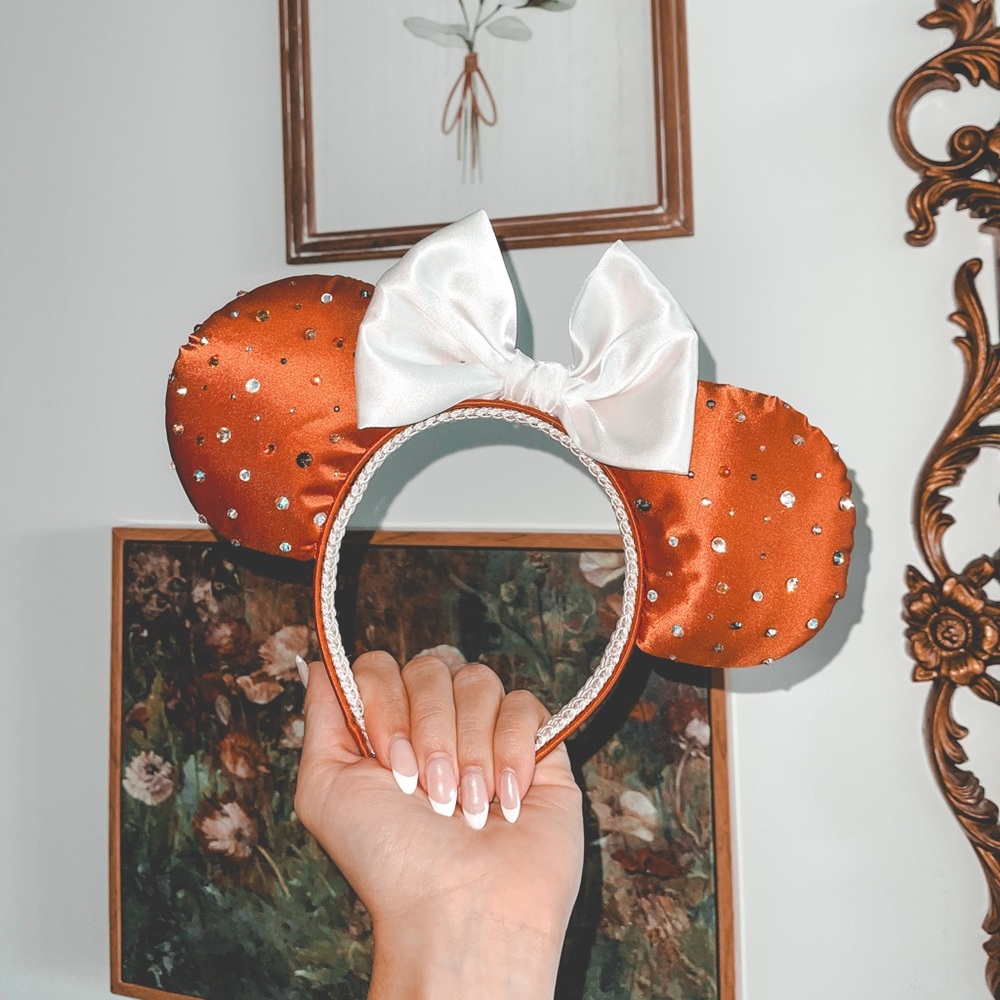 Orange and Ivory Mouse Ears